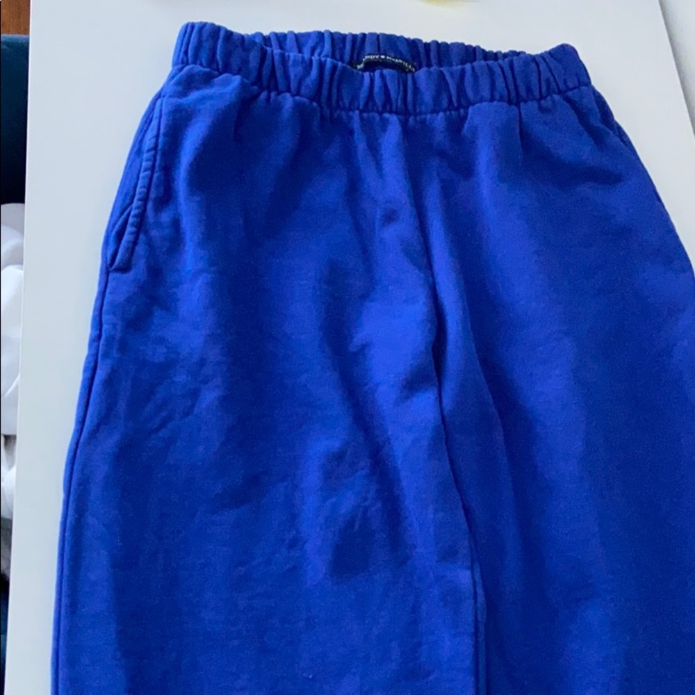 brandy melville royal blue rosa sweatpants